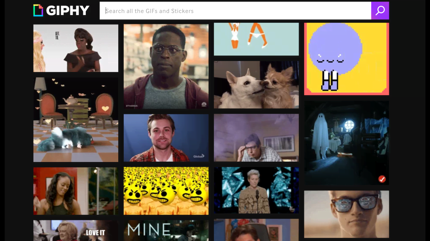 Giphy — хостинг трендовых гиф изображений и анимаций