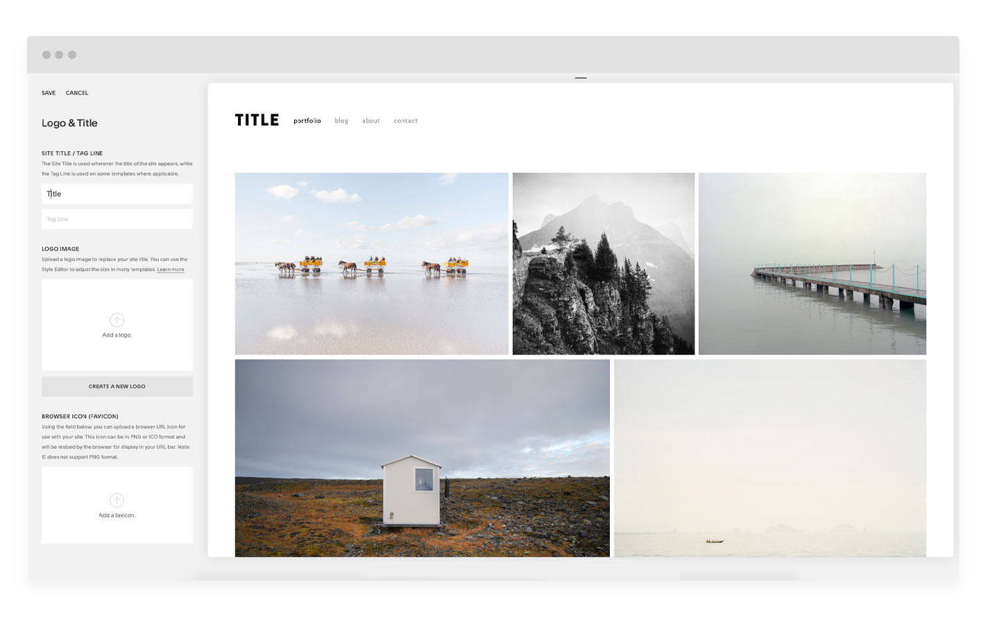 Конструктор сайтов Squarespace