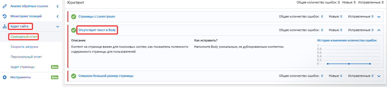 Рекомендации по длине статьи и страницы в Serpstat