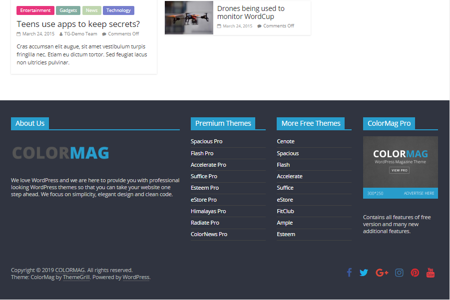 Бесплатный шаблон СМИ Colormag для WordPress - 3