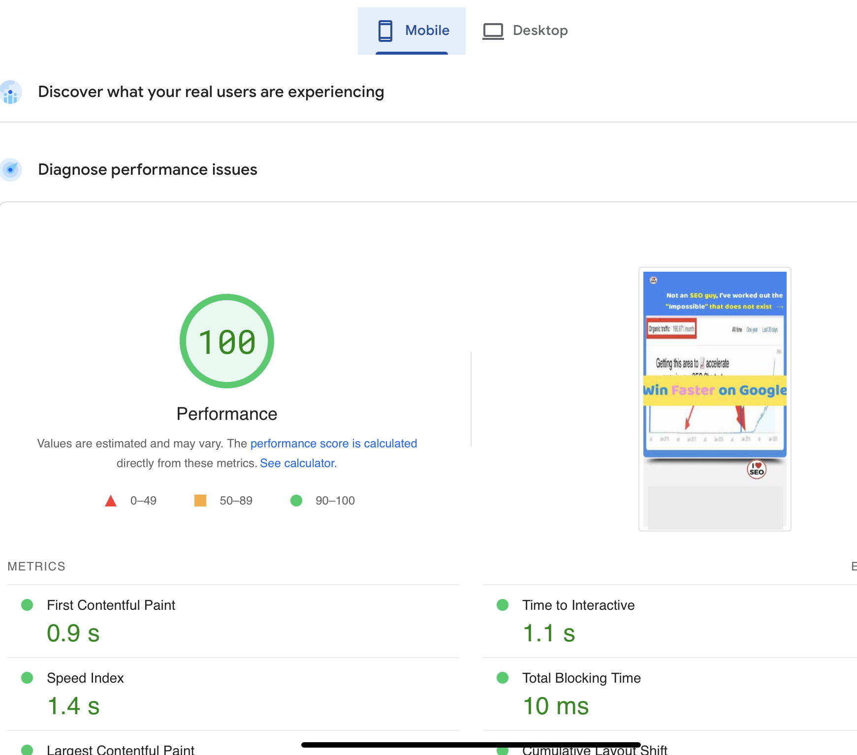 mobile seo
