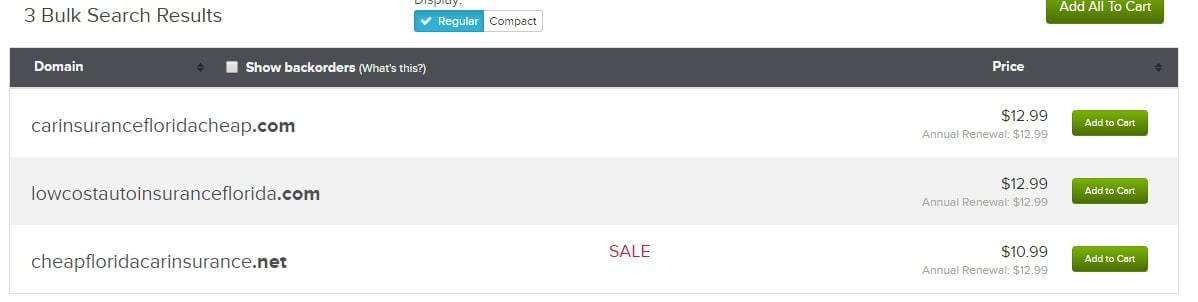 Проверка свободного домена по name.com