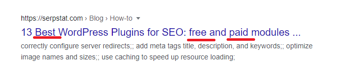 keyword modifiers