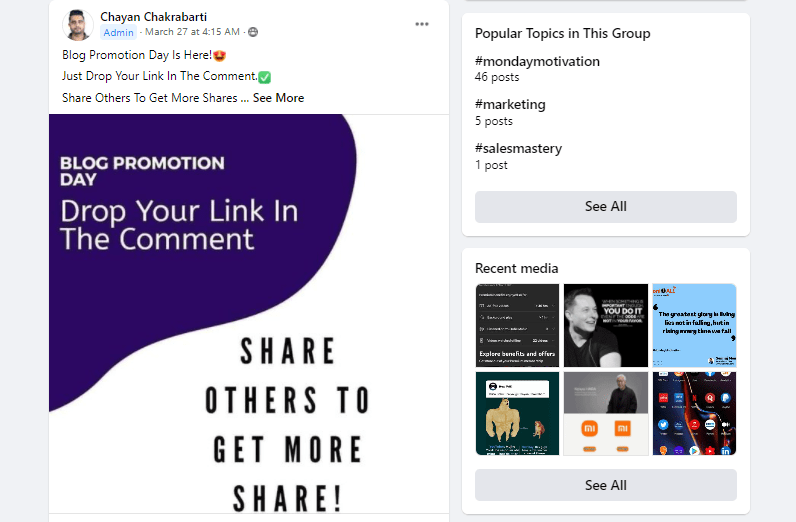 facebook promotion