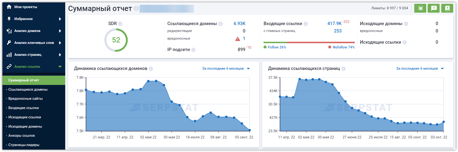 Ссылочный профиль домена