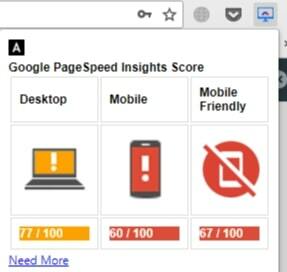 Расширение PageSpeed Insights