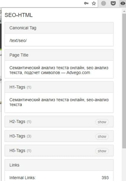 Расширение SEO-HTML