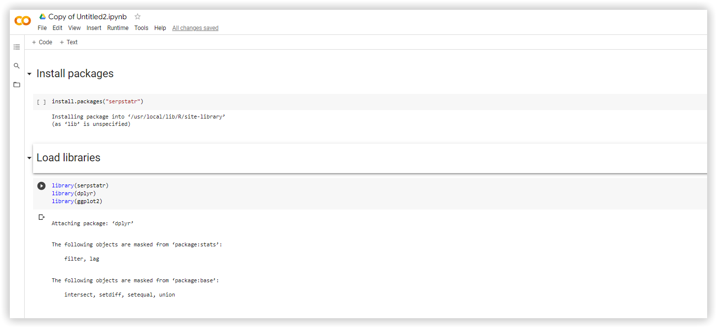 Libraries for visualization
