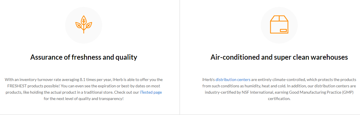 Landing page design example