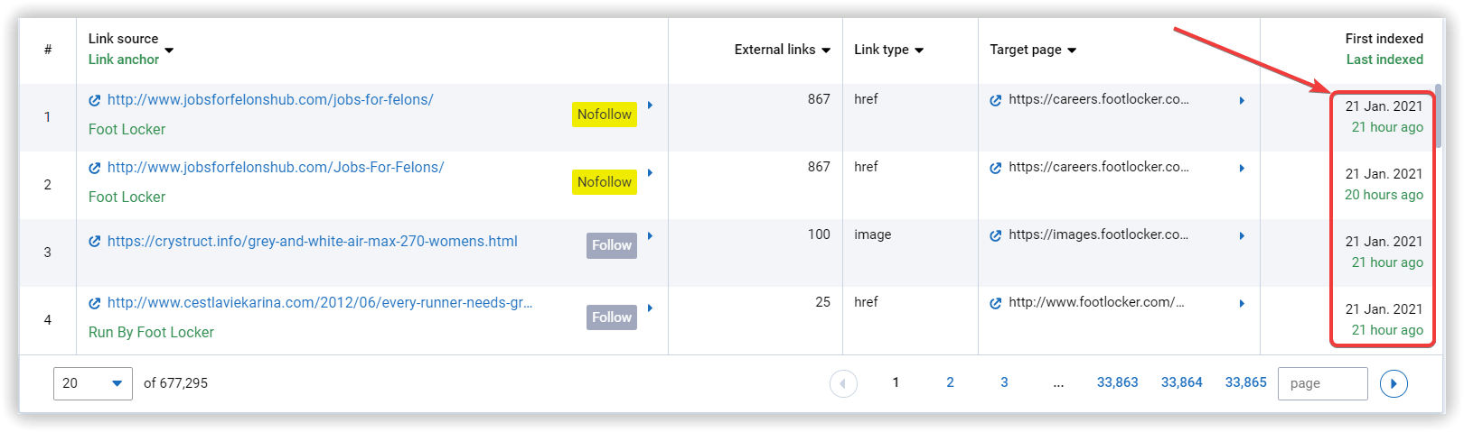 backlinks update