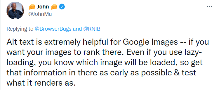 Importance of alt text