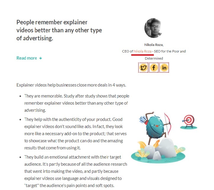 Link building through an expert roundup
