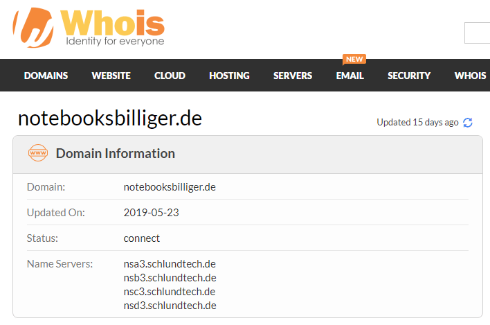 Wie man das Alter einer Domain bestimmt whois