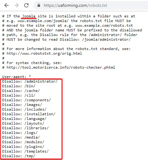 Як дізнатися движок сайту за допомогою robots.txt